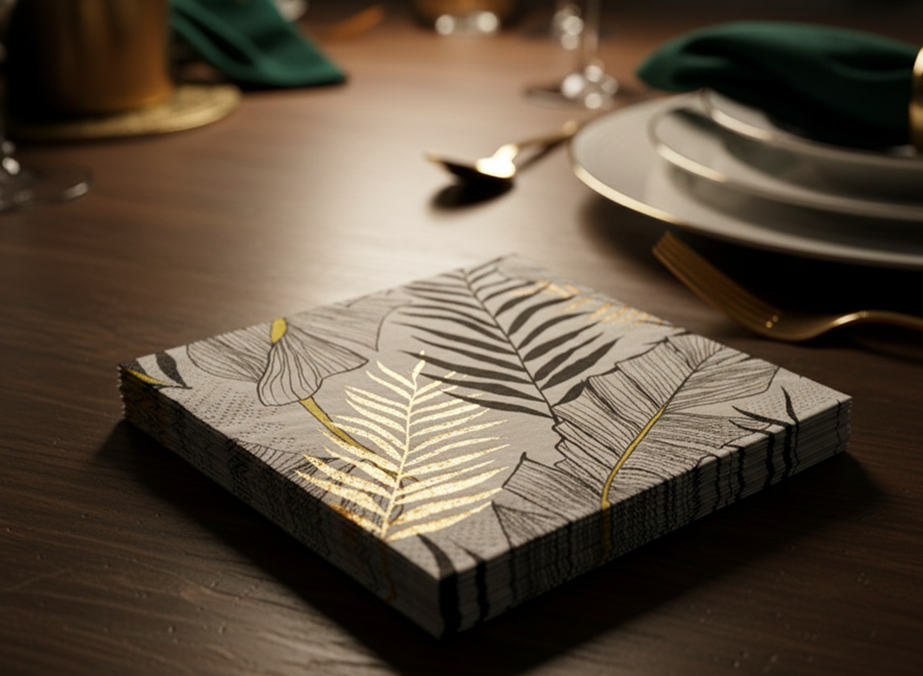 BLACK GOLD NAPKINS