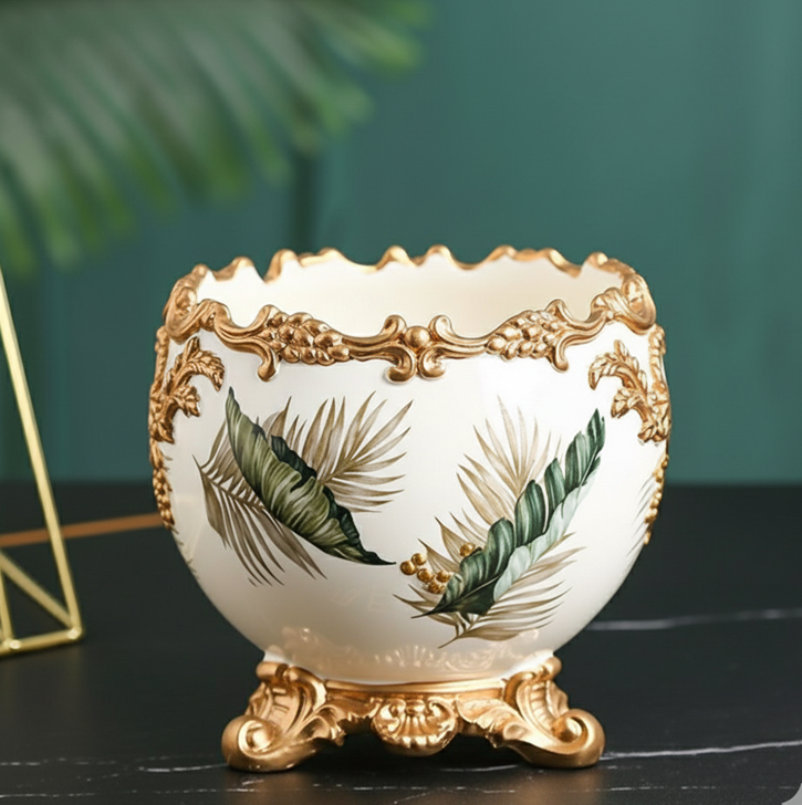 The Gilded Tropical Urn