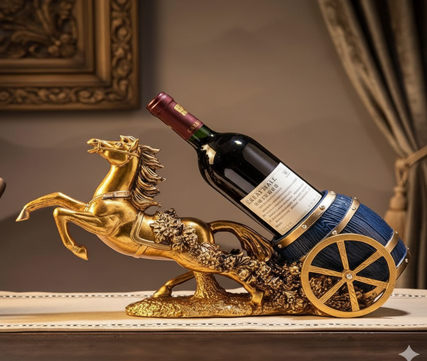 Gilded Steed Wine Carriage