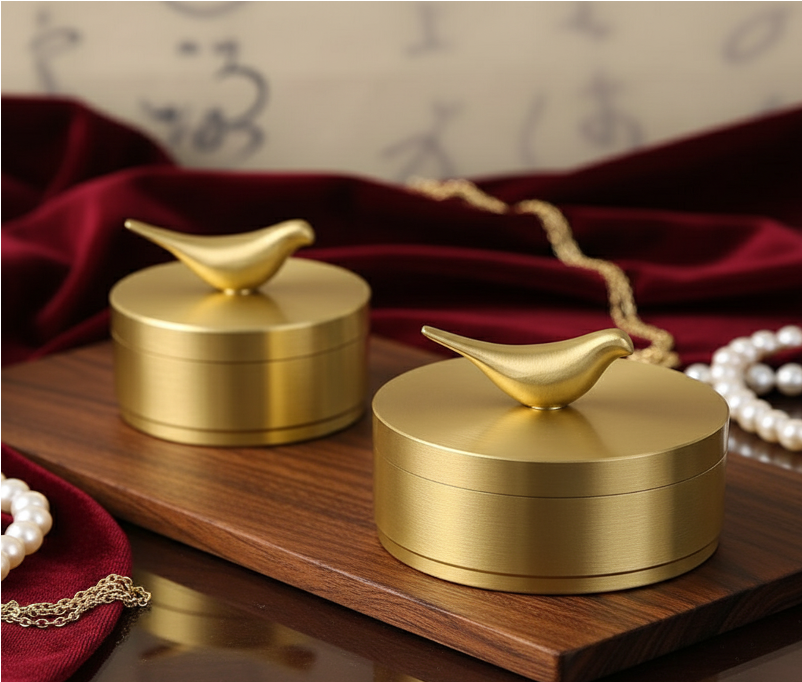 Lovebird Sentinel Jewelry Box